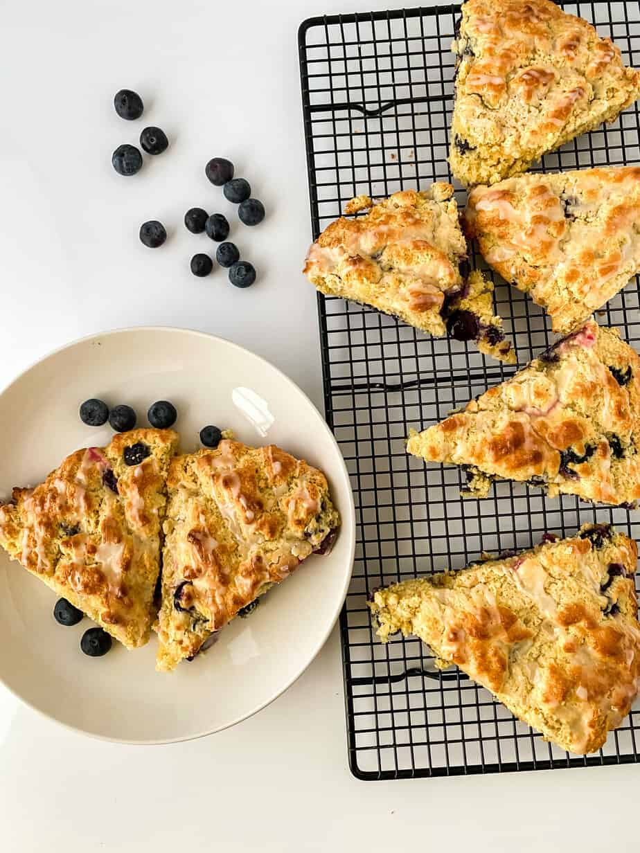 Easy Gluten Free Blueberry Scones