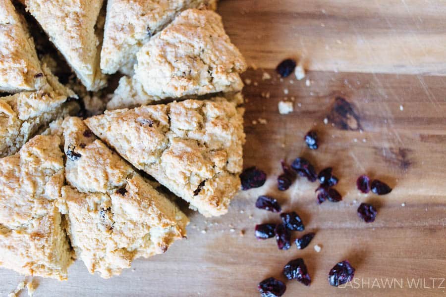 easy gluten free blueberry scones