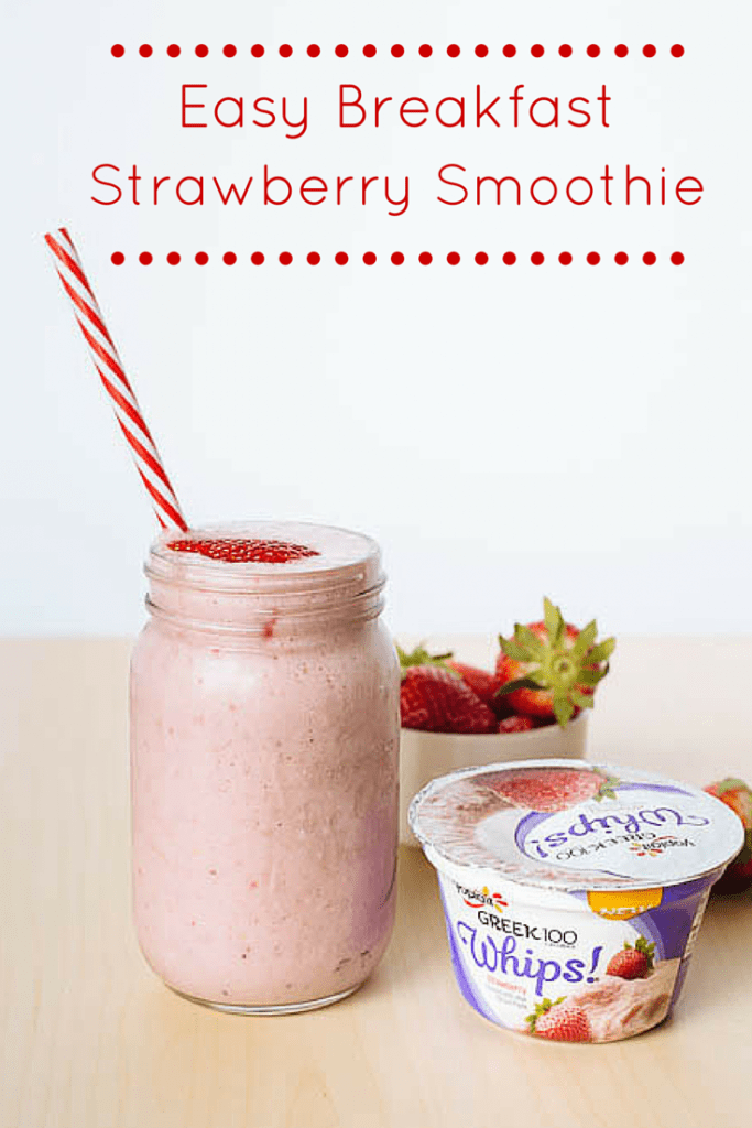 Easy breakfast smoothie with