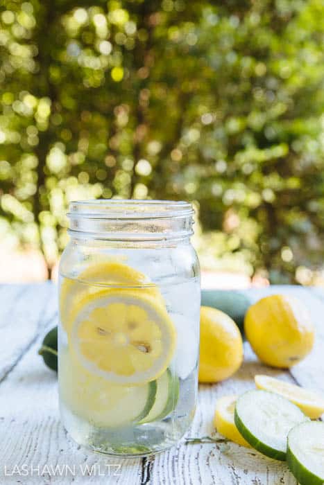 lemon and cucumber fruit infused water recipe