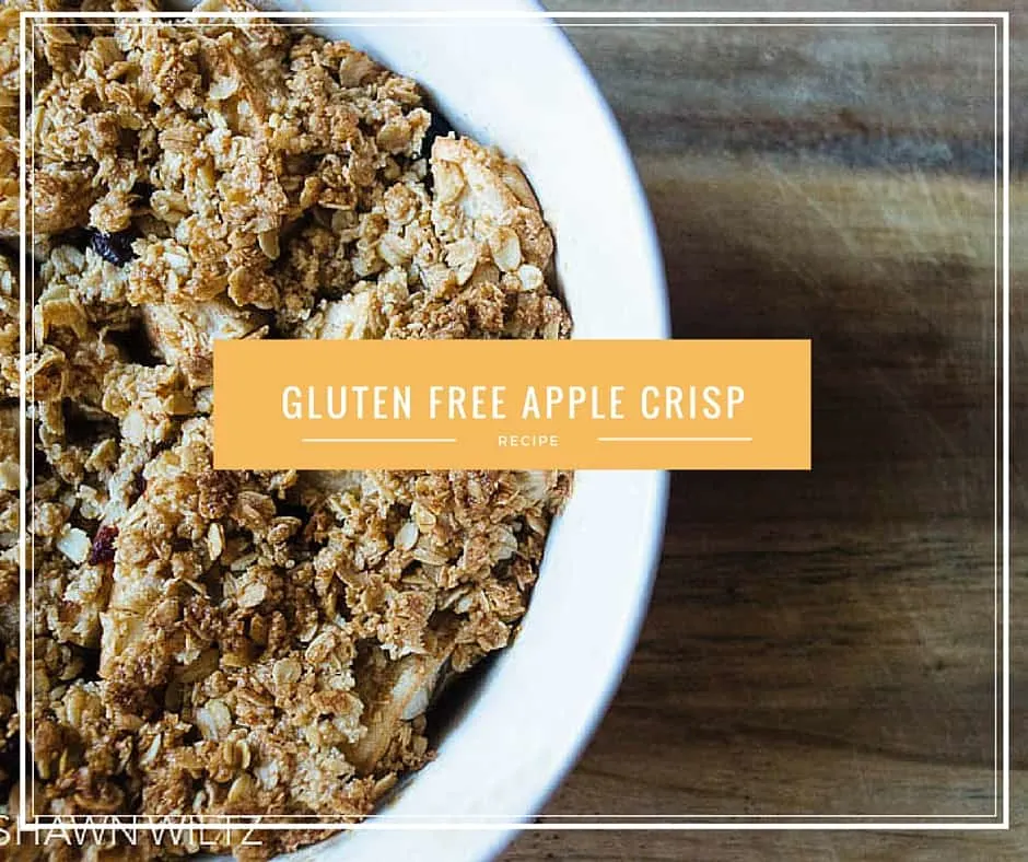 It's Fall and the perfect time to try out this easy Gluten Free Apple Crisp Recipe! It is SO GOOD!