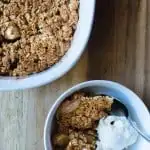 Try out this easy Gluten Free Apple Crisp Recipe! Perfect for a fall day!