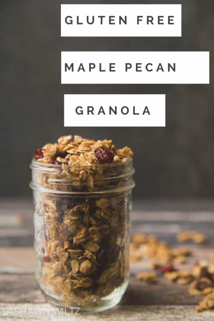 This Gluten Free granola recipe is perfect for a quick breakfast or even just a quick snack! 