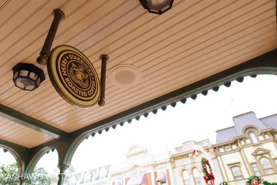 And don't forget that you can use your disney dining plan snack credits for Starbucks coffee