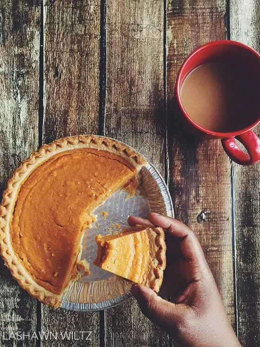 The morning after Christmas should always start with coffee and sweet potato pie.