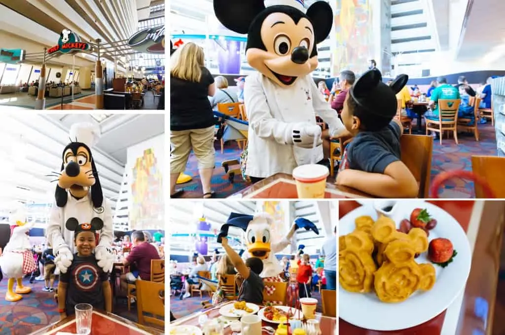 Tips for Disney: eating at Disney, take advantage of the Disney Dining Plan to eat at Chef Mickey's