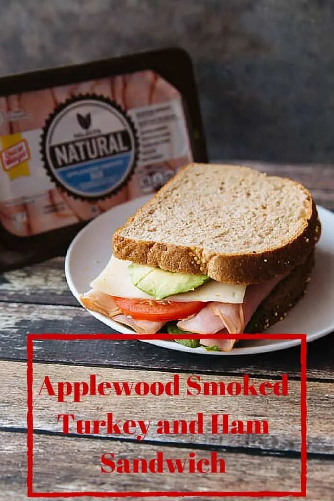 it's so hard to find great healthy food for lunches! But this Applewood turkey and ham sandwich made with oscar mayer naturals deli meat is so good and perfect for lunches! #OscarMayerNatural #sponsored #AD