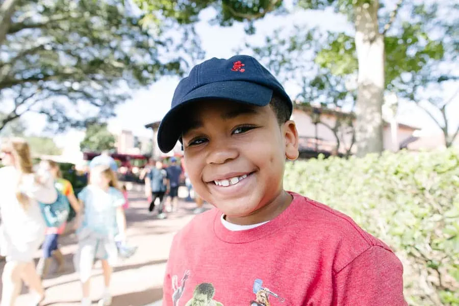 happy boy at Disney Hollywood Studios