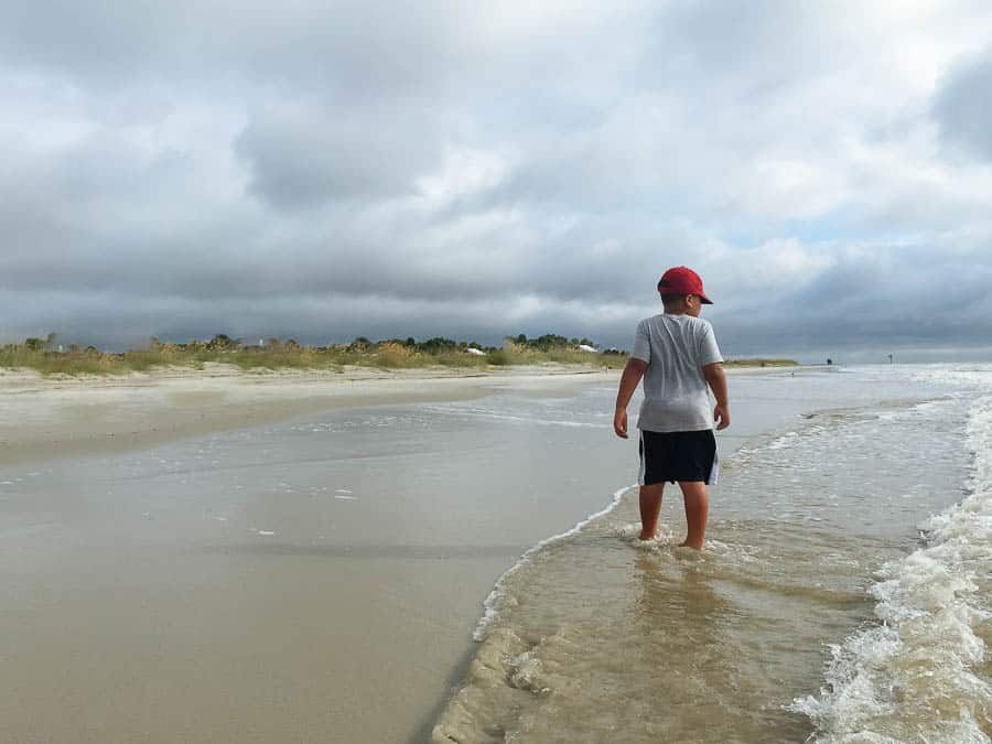 the beach at Jekyll isand is beautiful