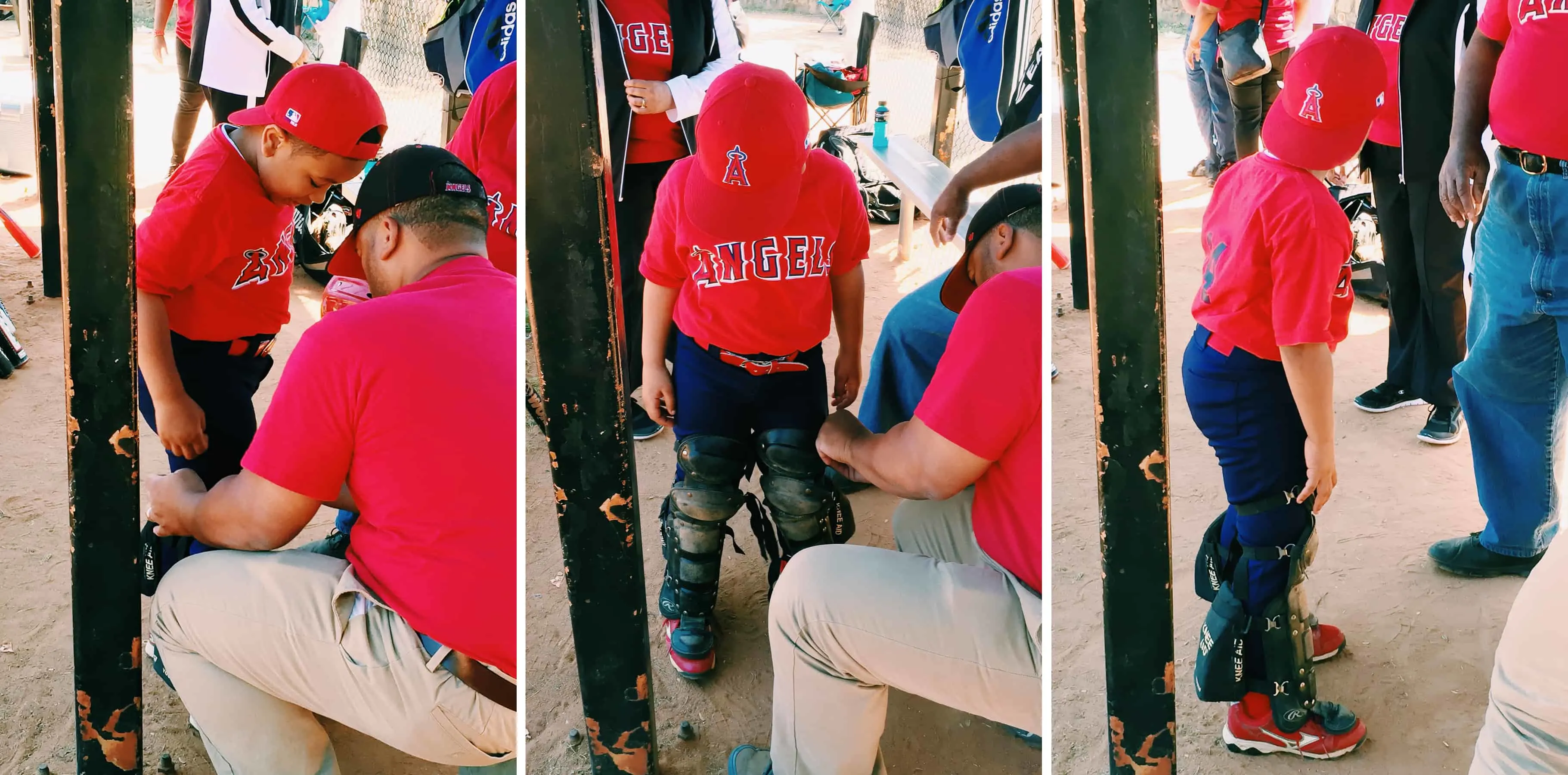 It was his first time playing catcher. Let's just say, he's a natural.