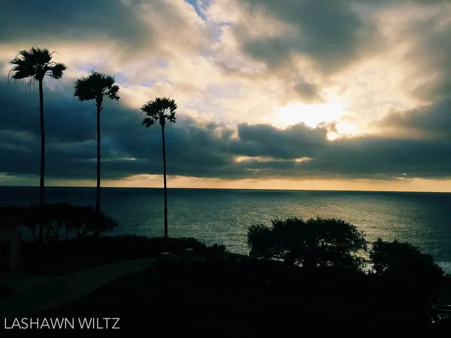 Beautiful sunset at Laguna Beach