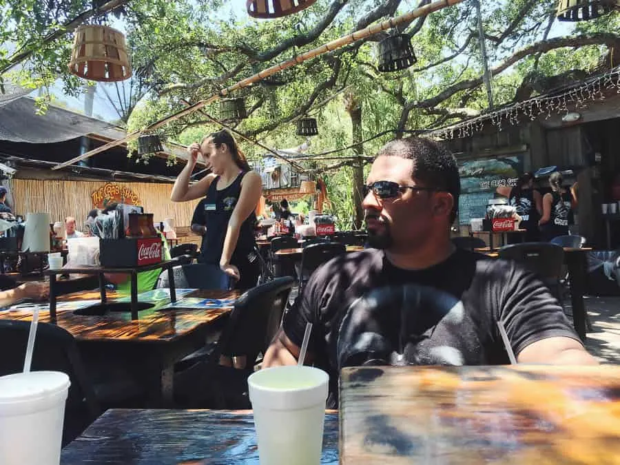 Lunch at the Crab Shack on Tybee Island