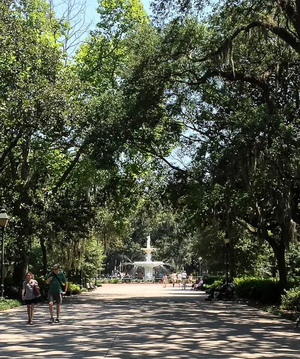 Fountain in forsyth park savannah