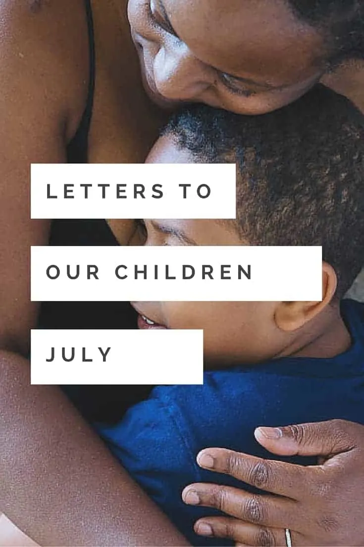 Every month I write a letter to my son. Link up with me and write a letter to your child!