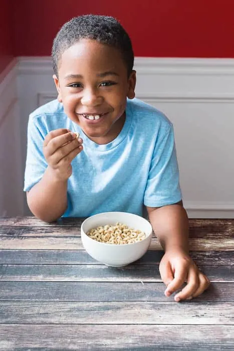 Back to school healthy breakfast with cheerios 