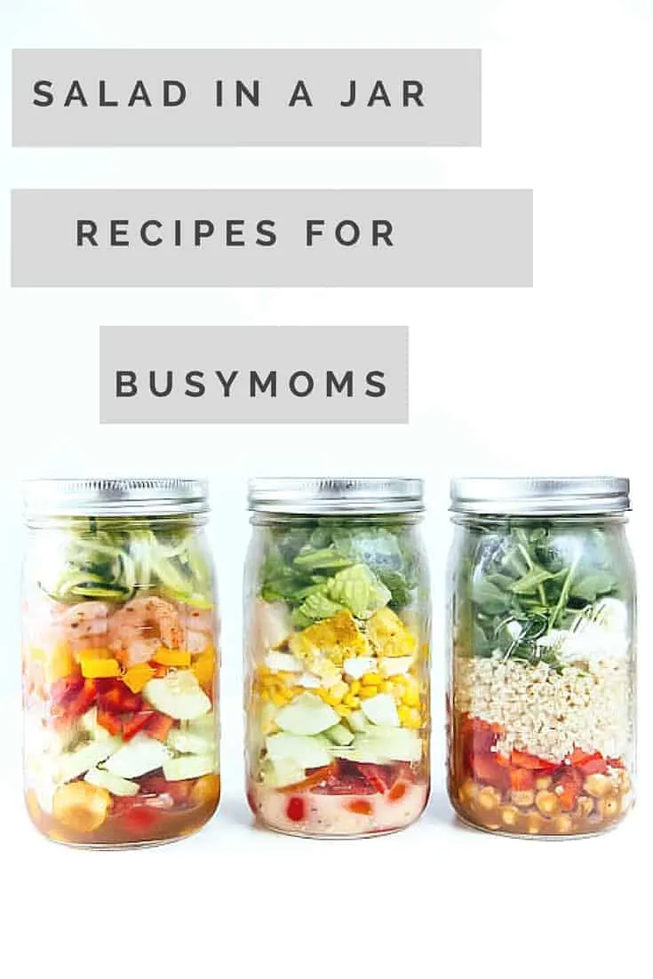 Busy moms need easy solutions. Have you tried these Salad in jar recipes? check out these easy delicious solutions for busy moms.