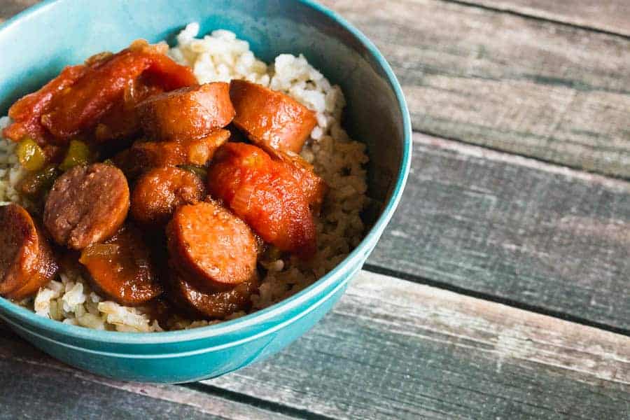 Easy Sausage and Peppers Over Rice Recipe Everyday Eyecandy