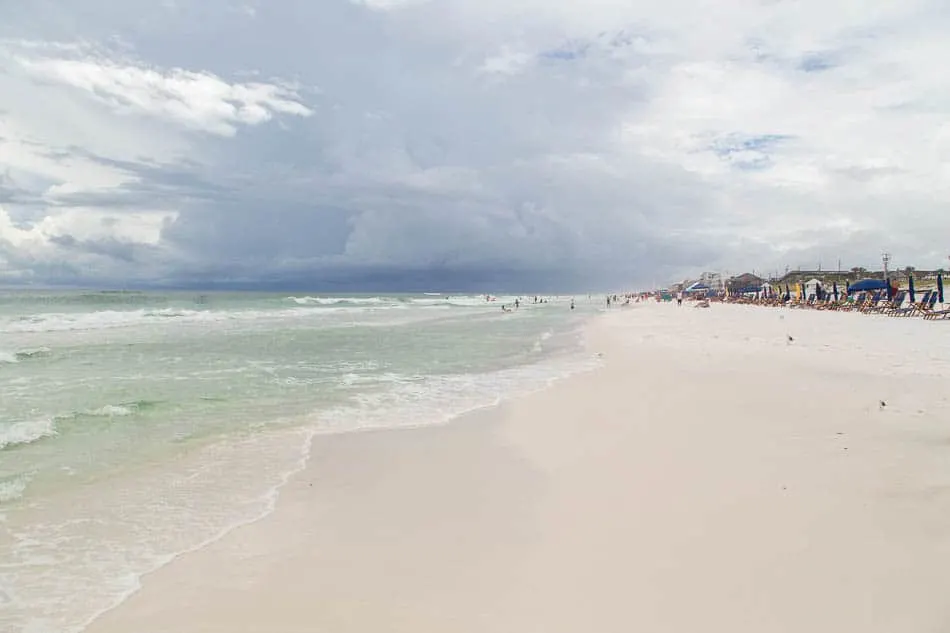 the beach at Destin