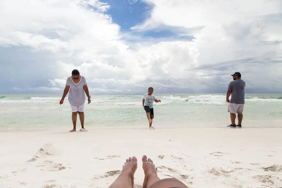 all of us on the beach in Destin