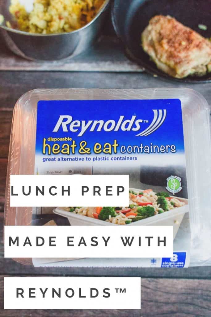 Lunch prep is made easy withReynolds™ Disposable Heat & Eat Containers. #ad #ReynoldsHeatandEat