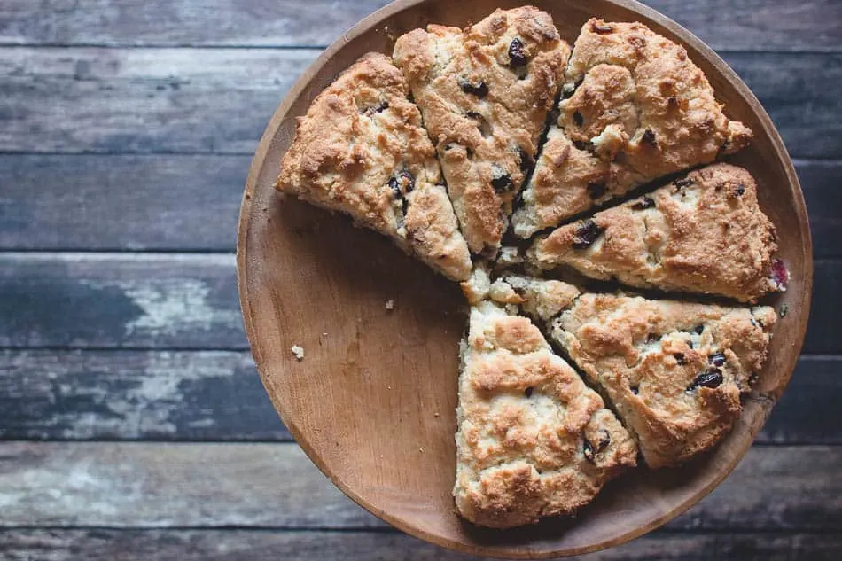 Try these gluten free Cranberrry pecan scones. Gluten free and vegan recipe