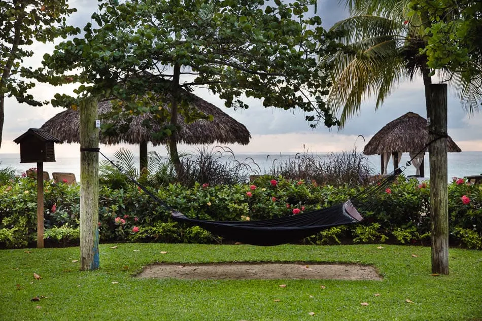 hammock on the beach at Beaches Negril Resort