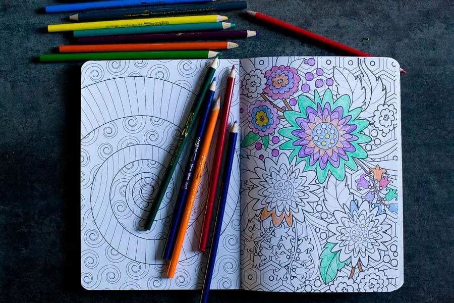 coloring is a fun way to practice self care