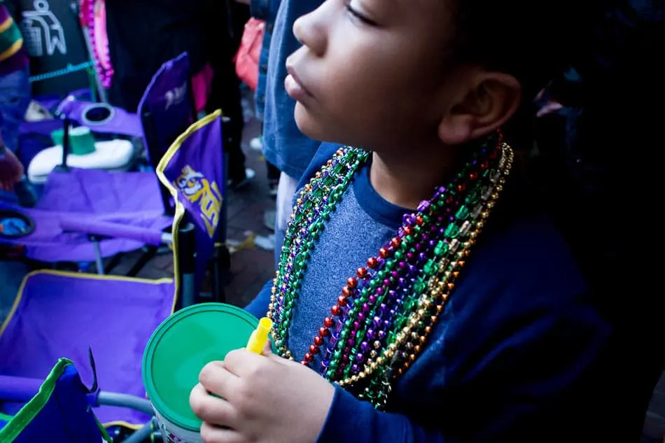 beads at mardi Gras