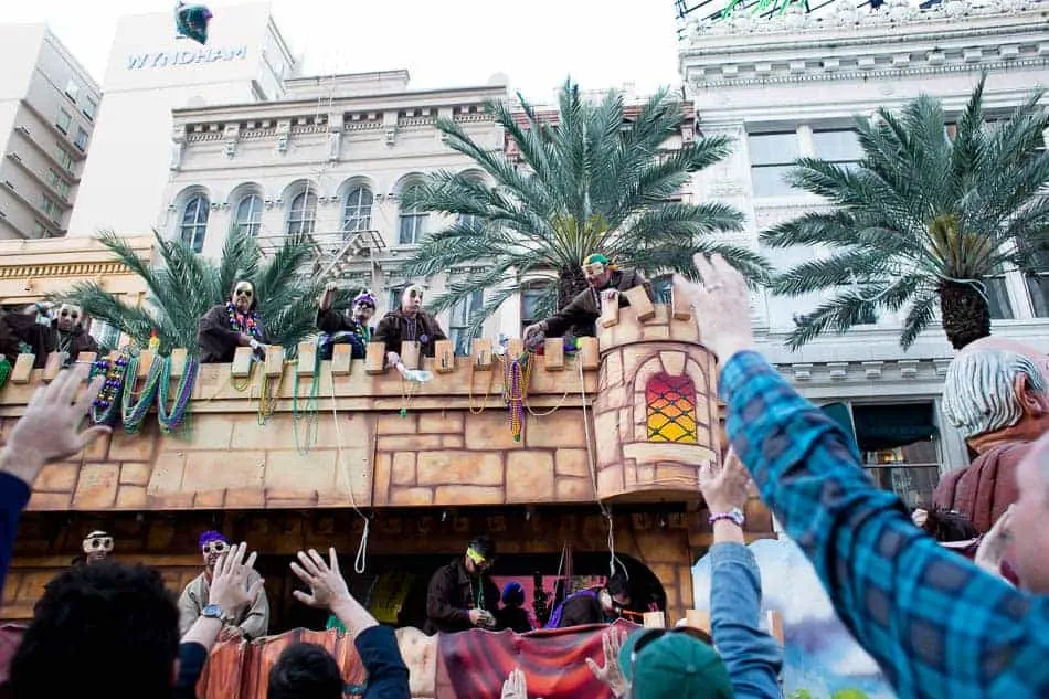 Krewe of Tuck Mardi Gras parade Saturday