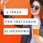 Instagram introduced Instagram slideshows >Her are tips to use the new Instagram albums and 5 ideas on how bloggers businesses and brands can use Instagram Slideshows