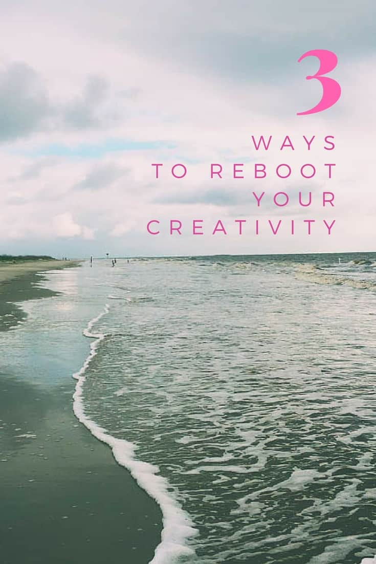 Are you stuck in a creative rut and looking for ways to reboot your creativity and start creating again? Check out these 3 ways to reboot your creativity.