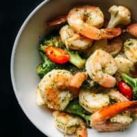 Easy Sheet Pan Shrimp Scampi