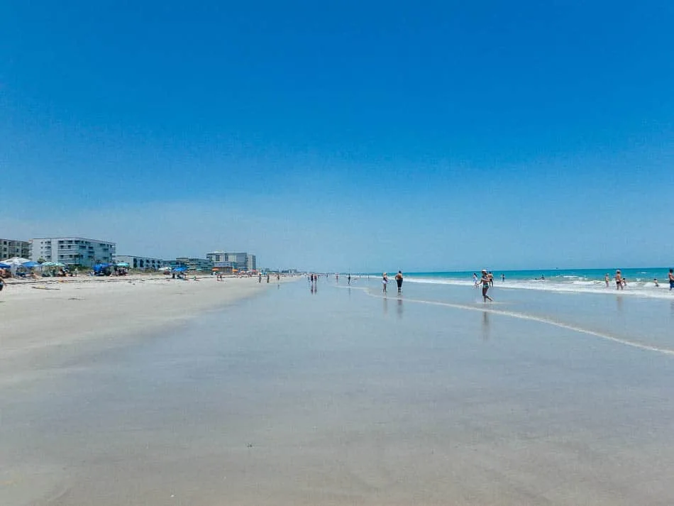 Beach at cocoa beach florida