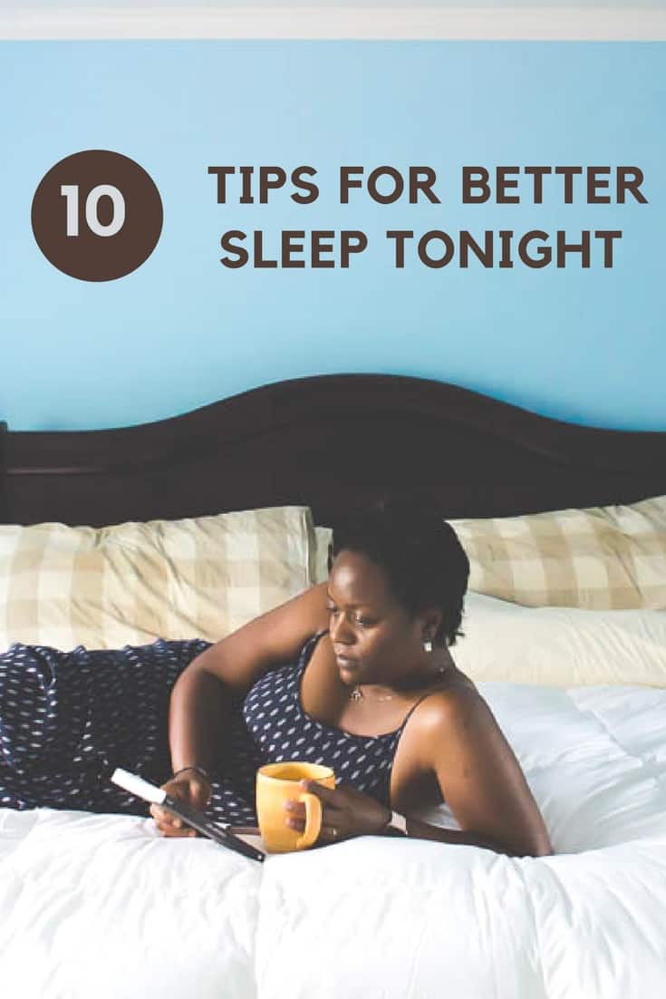 Looking for better sleep? Try these tips for better sleep tonight. #tomorrowsleep