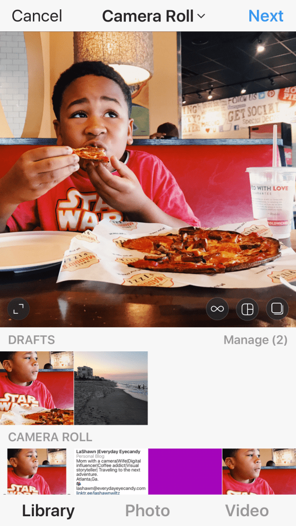 instagram hacks: save photos to drafts