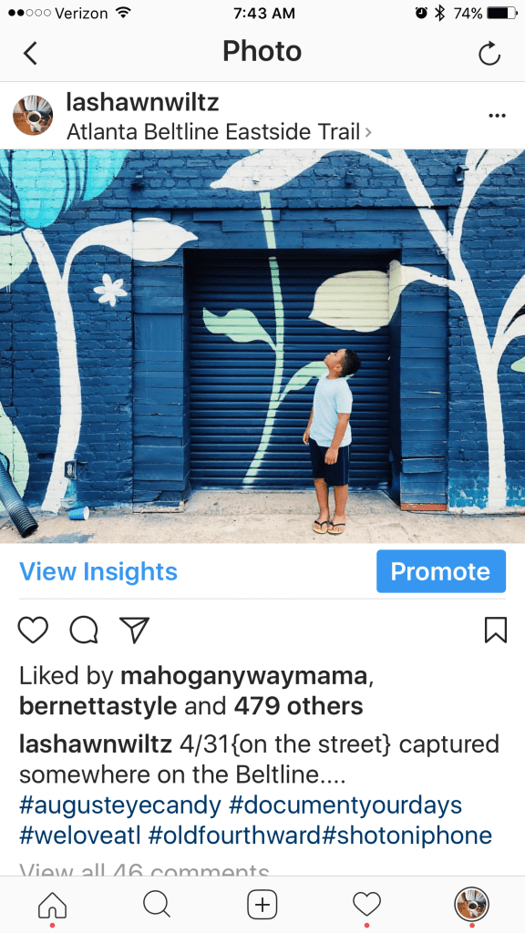 instagram hacks: post blue photos