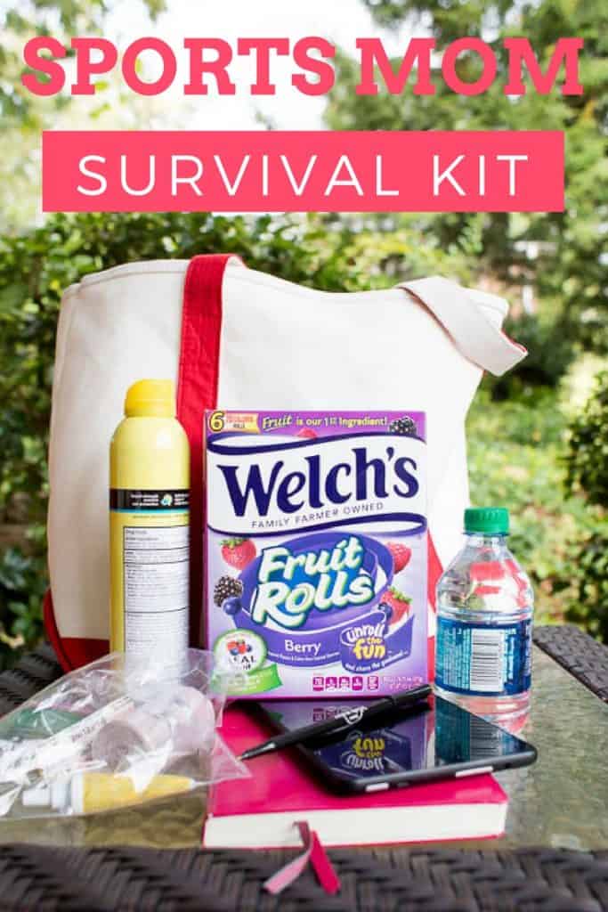 Are you a Sports Mom? Check out the Sports Mom Survival Kit for things you MUST have to survive. Including Welch's Fruit rolls. Perfect on the go! #sponsored