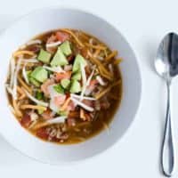 Crockpot Naked Chicken Tortilla Soup