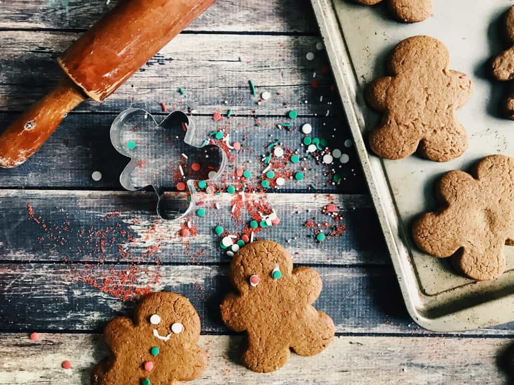 Gluten free gingerbread men cookies 