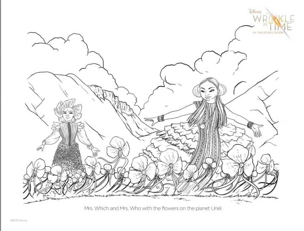 a wrinkle in time printables