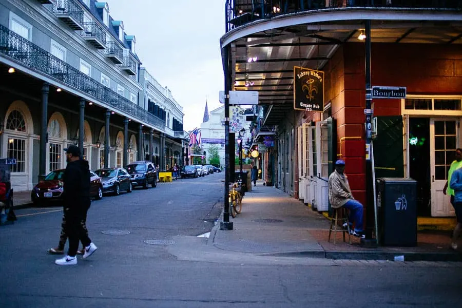 Johnny whites in the french quarter