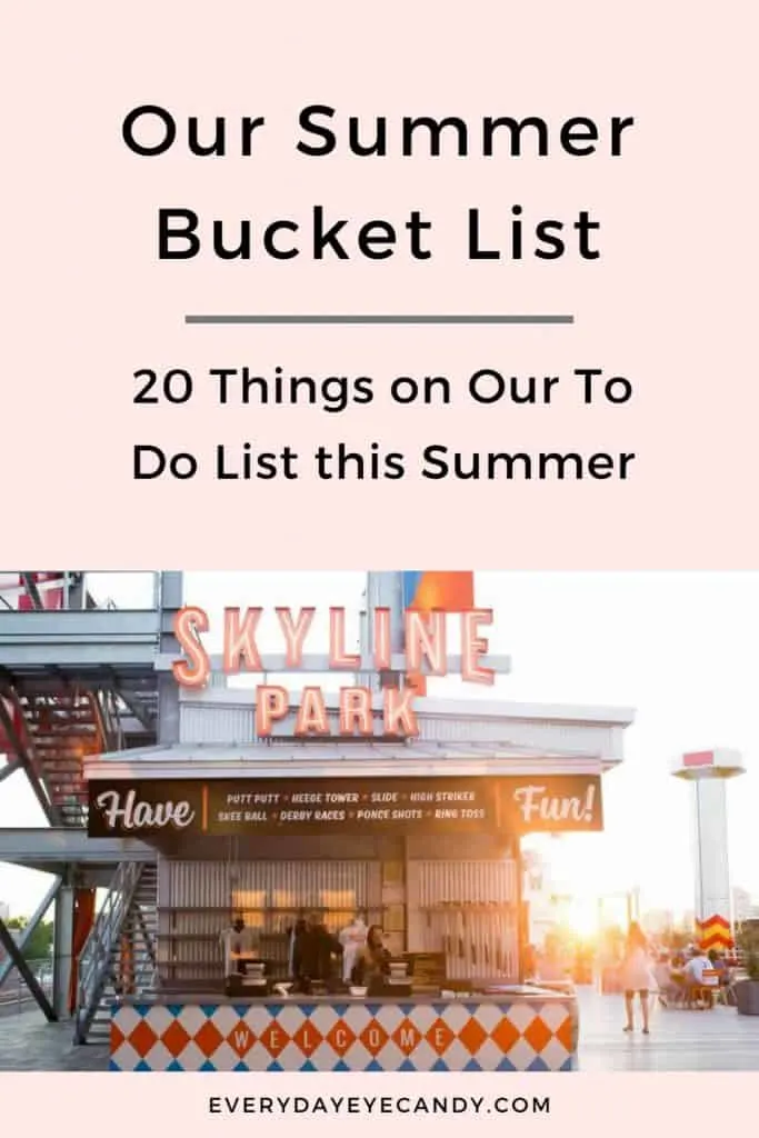 HAVE A PLAN THIS SUMMER? CHECK OUT OF SUMMER BCUKET LIST! 