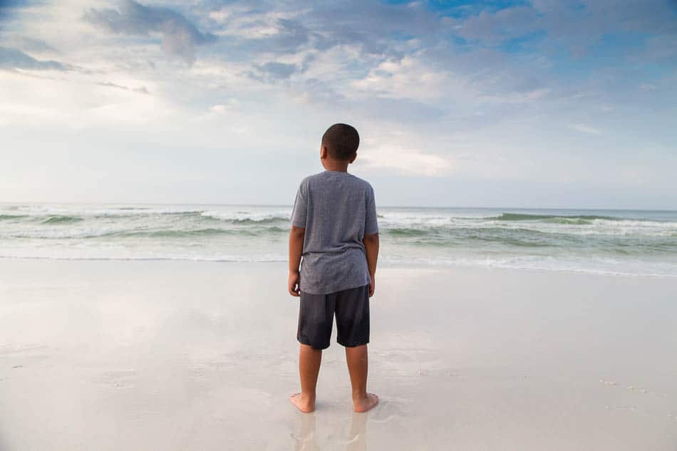 taking photos at the beach