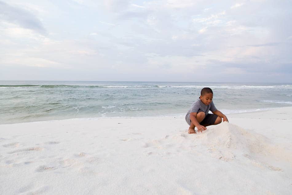 taking photos at the beach