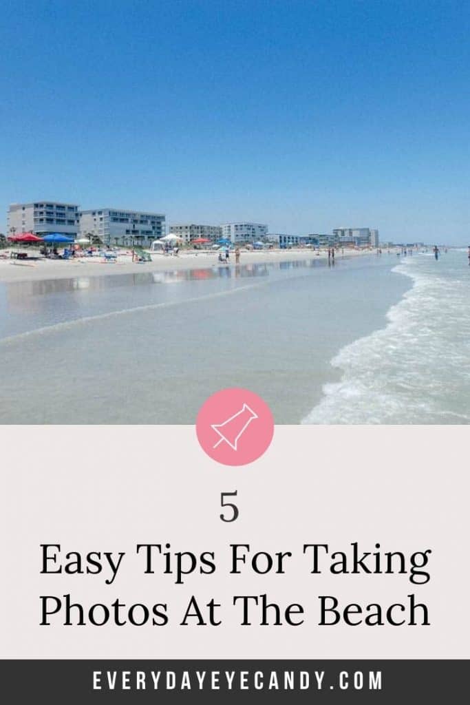 easy tips for taking photos at the beach graphic