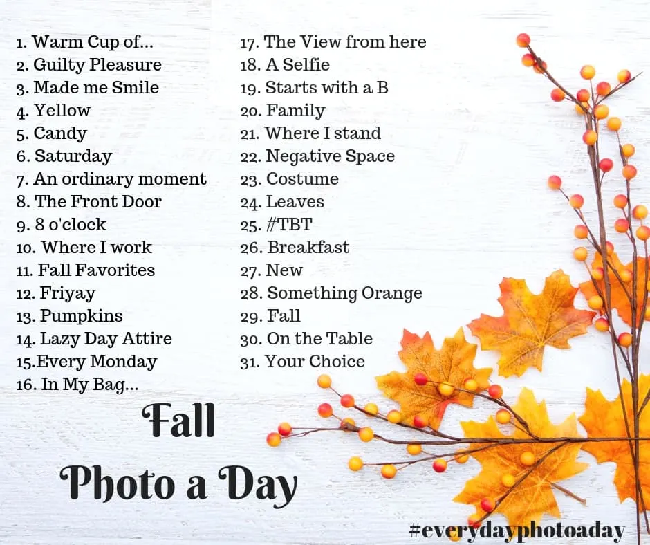 Fall Photo a Day 2018