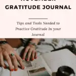 Tips to create a november gratitude journal