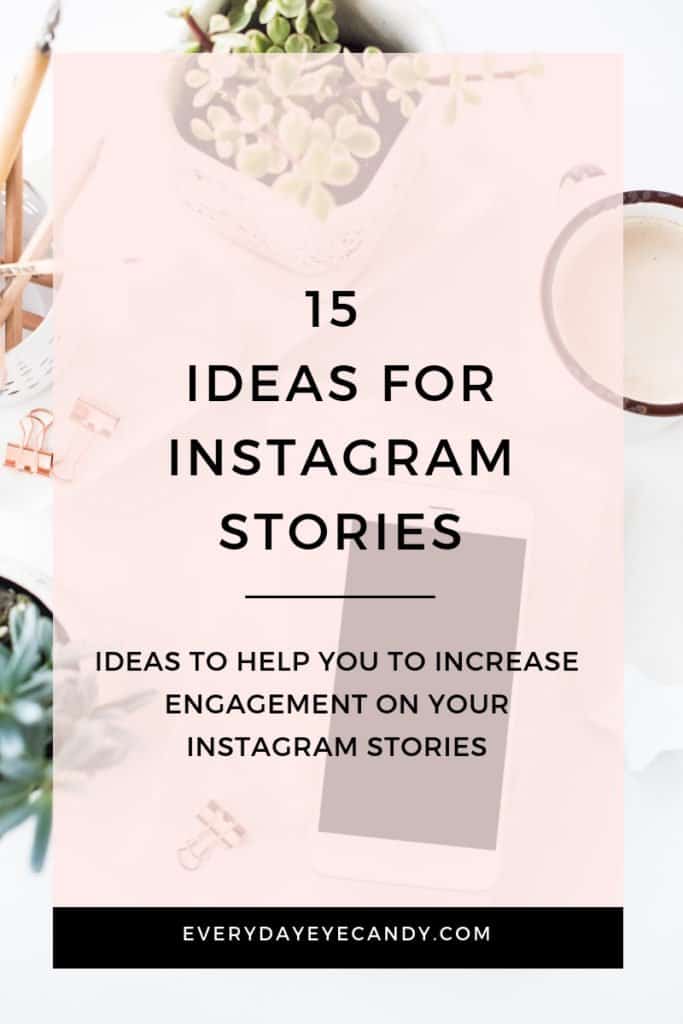 ideas for instagram stories