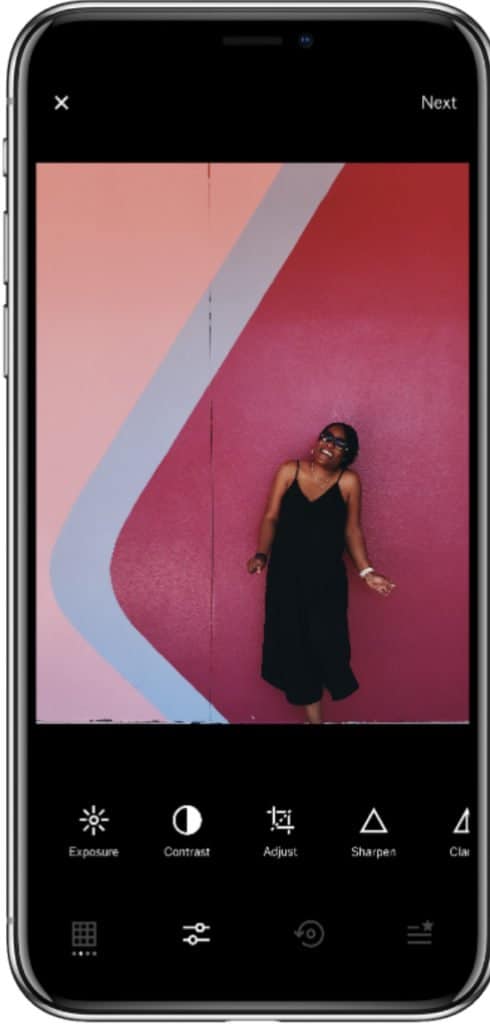 VSCO app to edit instagram photos