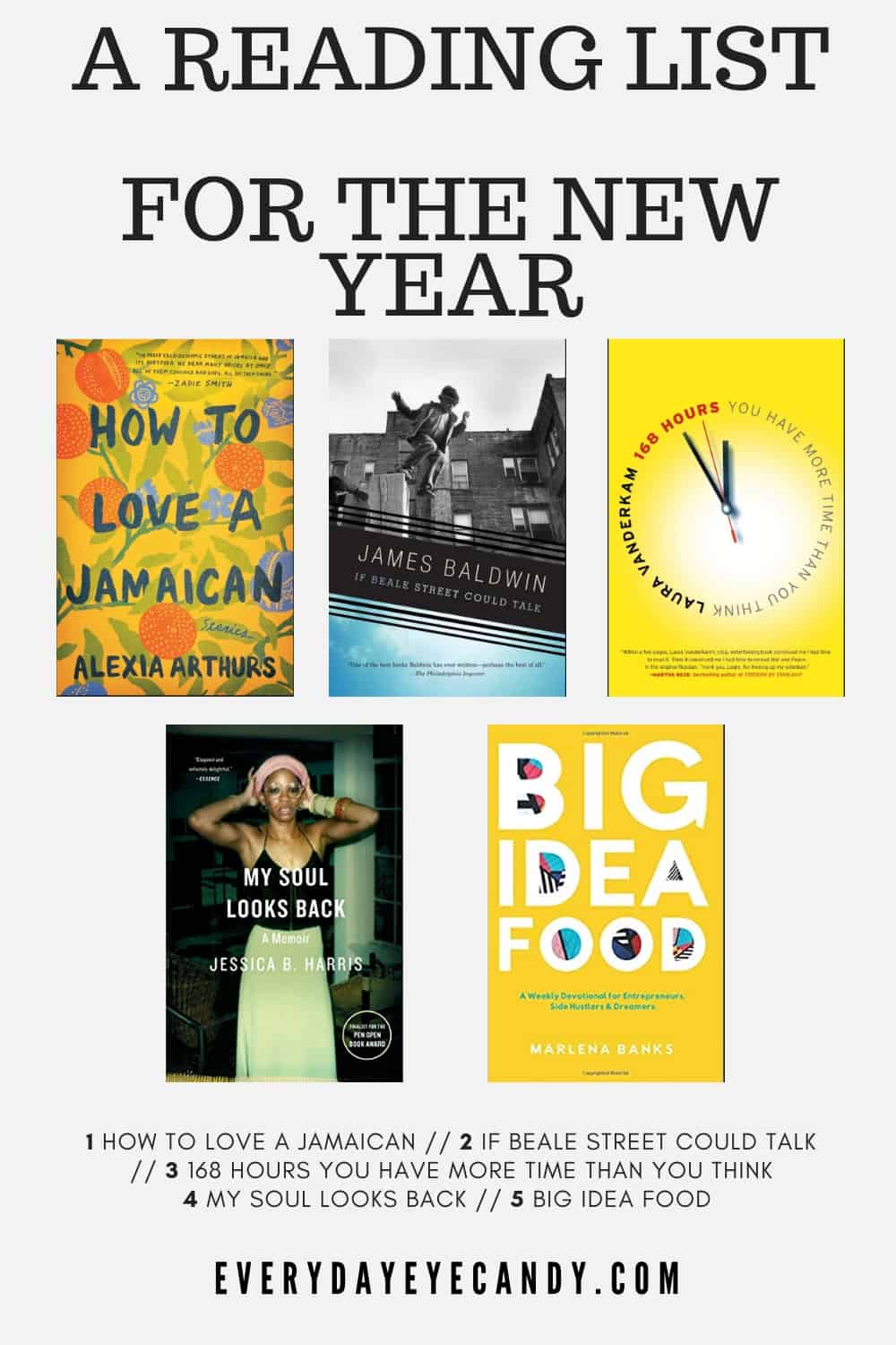 READING LIST FOR THE NEW YEAR